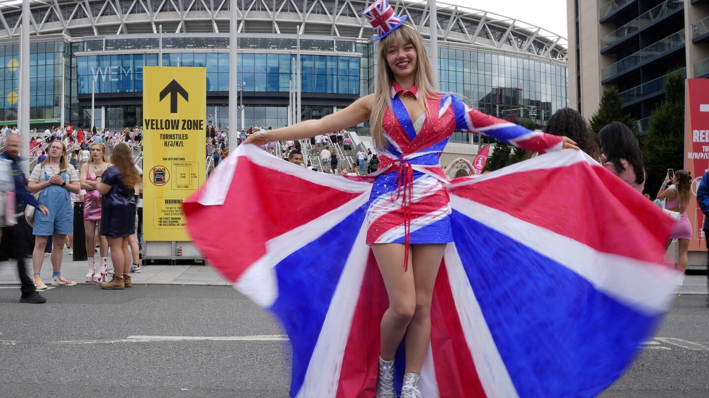 Taylor Swift’s Eras tour returns in London, with assist from Ed Sheeran, after foiled terror plot