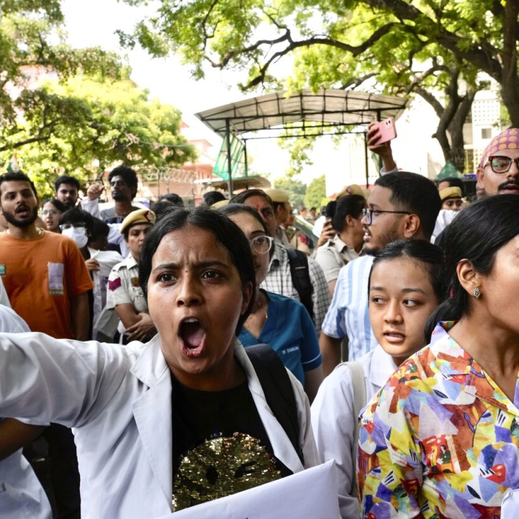 Protests grow in India over the rape and killing of a doctor at a state-run hospital