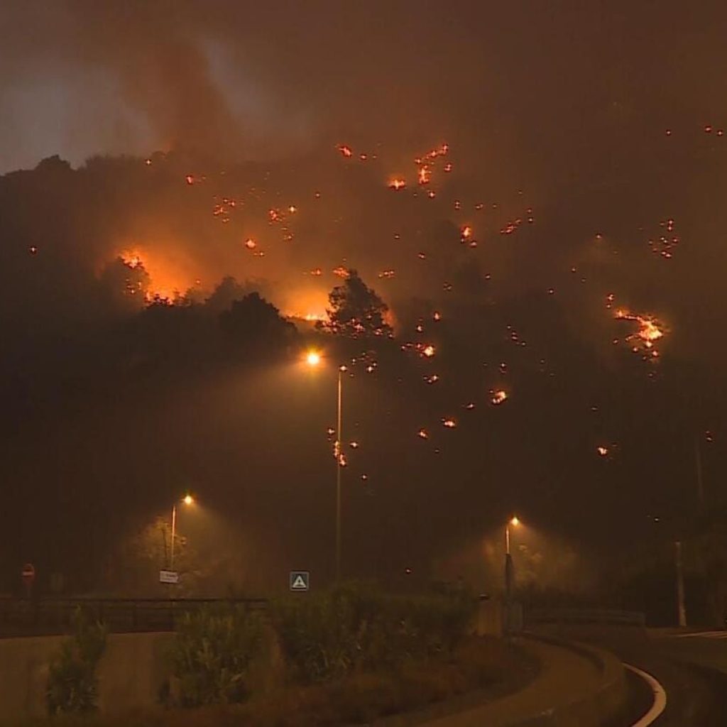 Advancing on three fronts, Madeira wildfire forces at least 100 people to evacuate | AP News