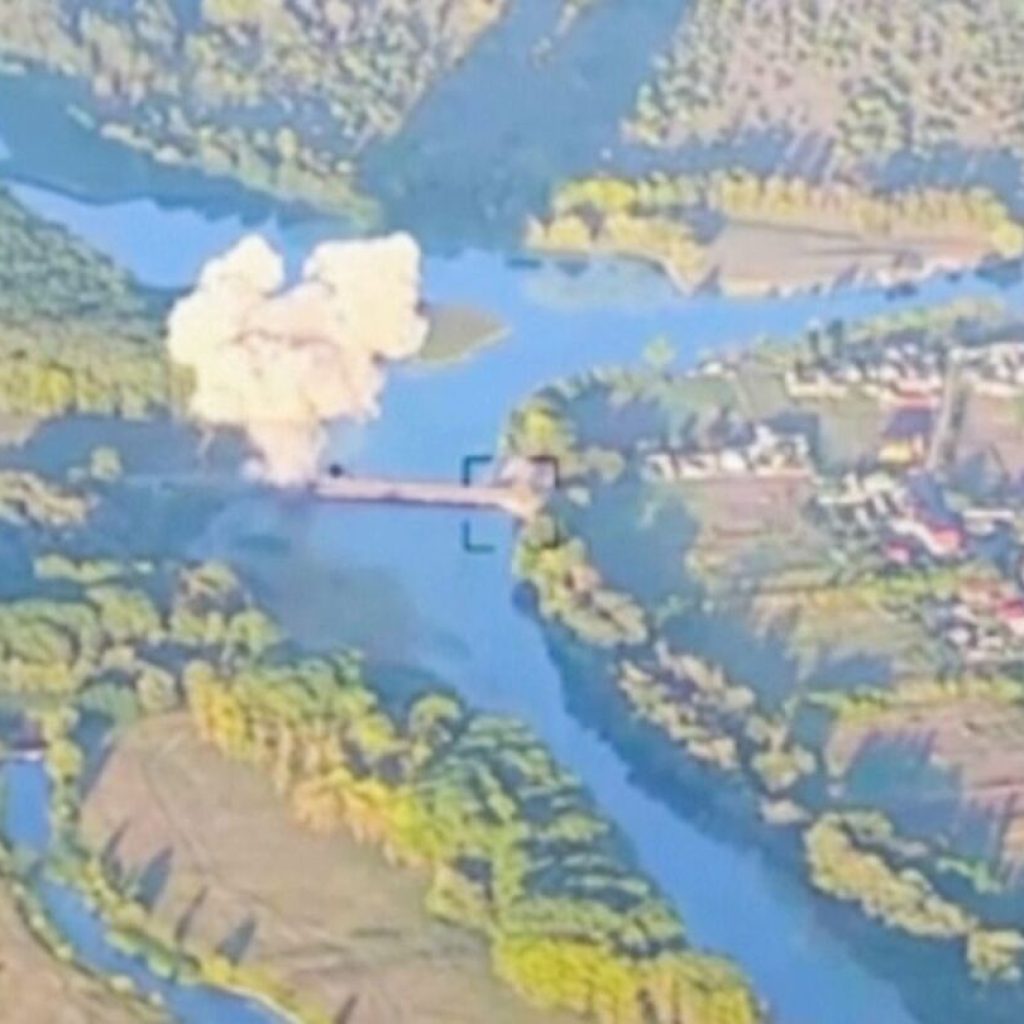 Ukraine hits second bridge in Russia’s Kursk region, two days after first hit | AP News