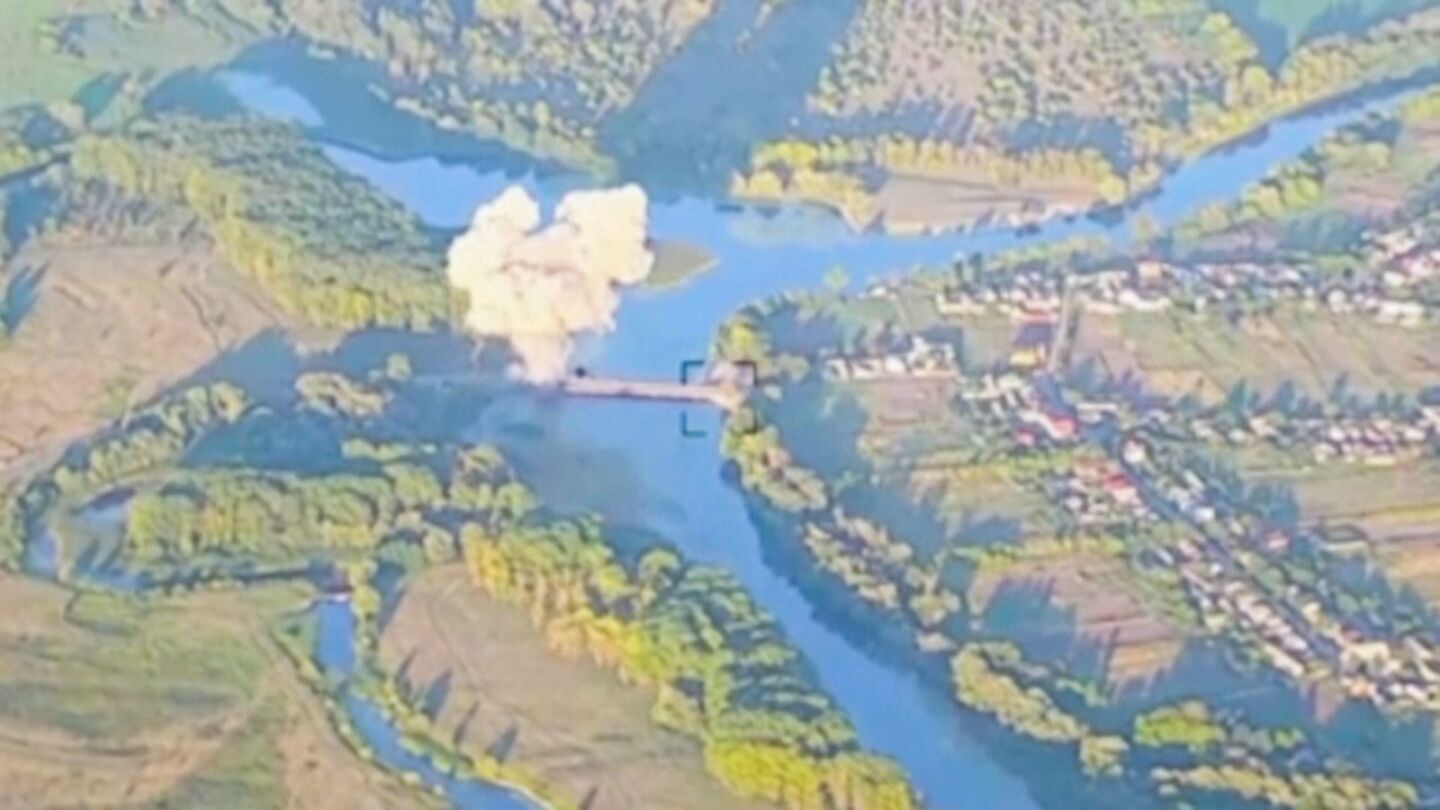 Ukraine hits second bridge in Russia’s Kursk region, two days after first hit | AP News