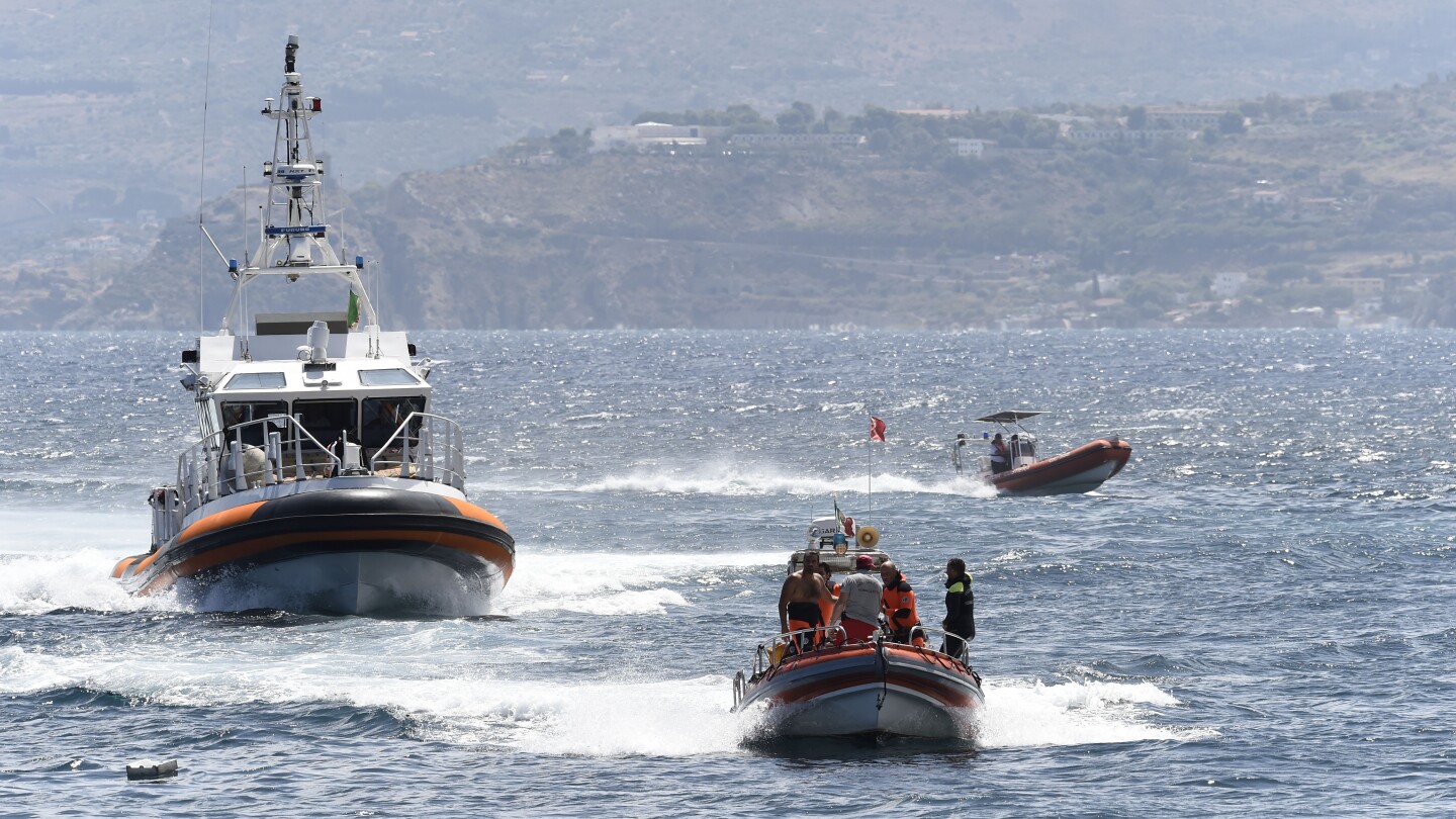 What is known about the sinking of a luxury yacht off the coast of Sicily and those aboard