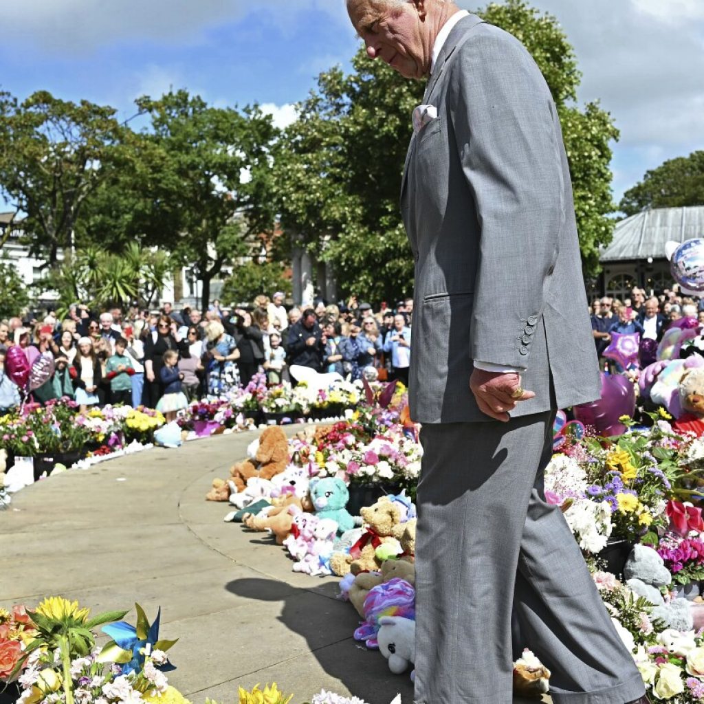 King Charles III meets with survivors of stabbing rampage that fueled unrest across Britain