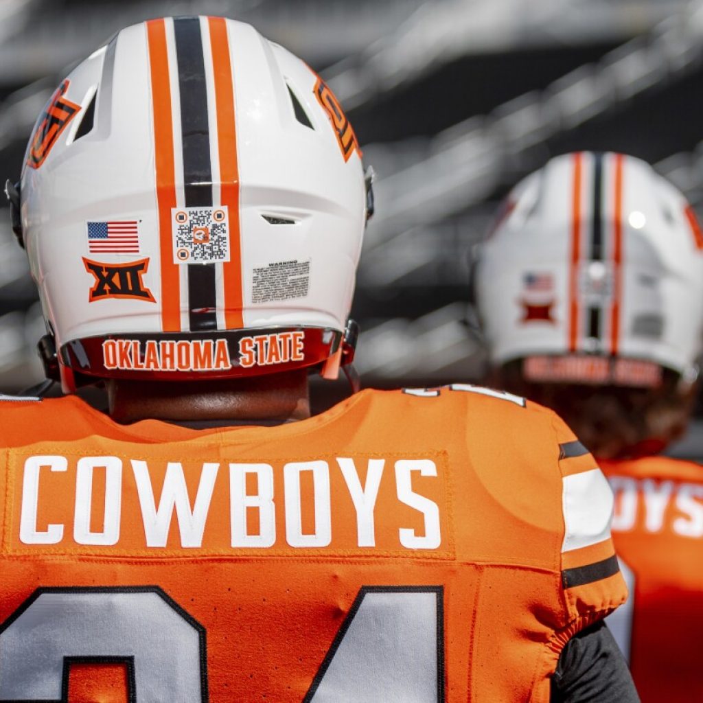 Oklahoma State to wear QR codes on helmets to assist NIL fundraising