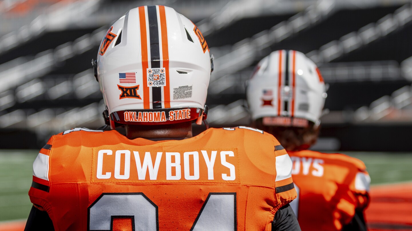 Oklahoma State to wear QR codes on helmets to assist NIL fundraising