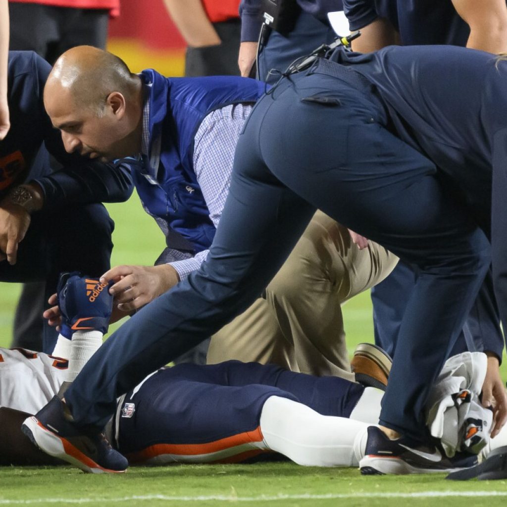 Bears’ Douglas Coleman III immobilized, taken from field on stretcher after tackle against Chiefs