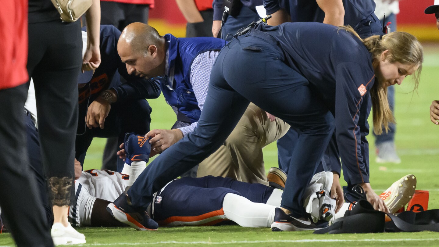 Bears’ Douglas Coleman III immobilized, taken from field on stretcher after tackle against Chiefs