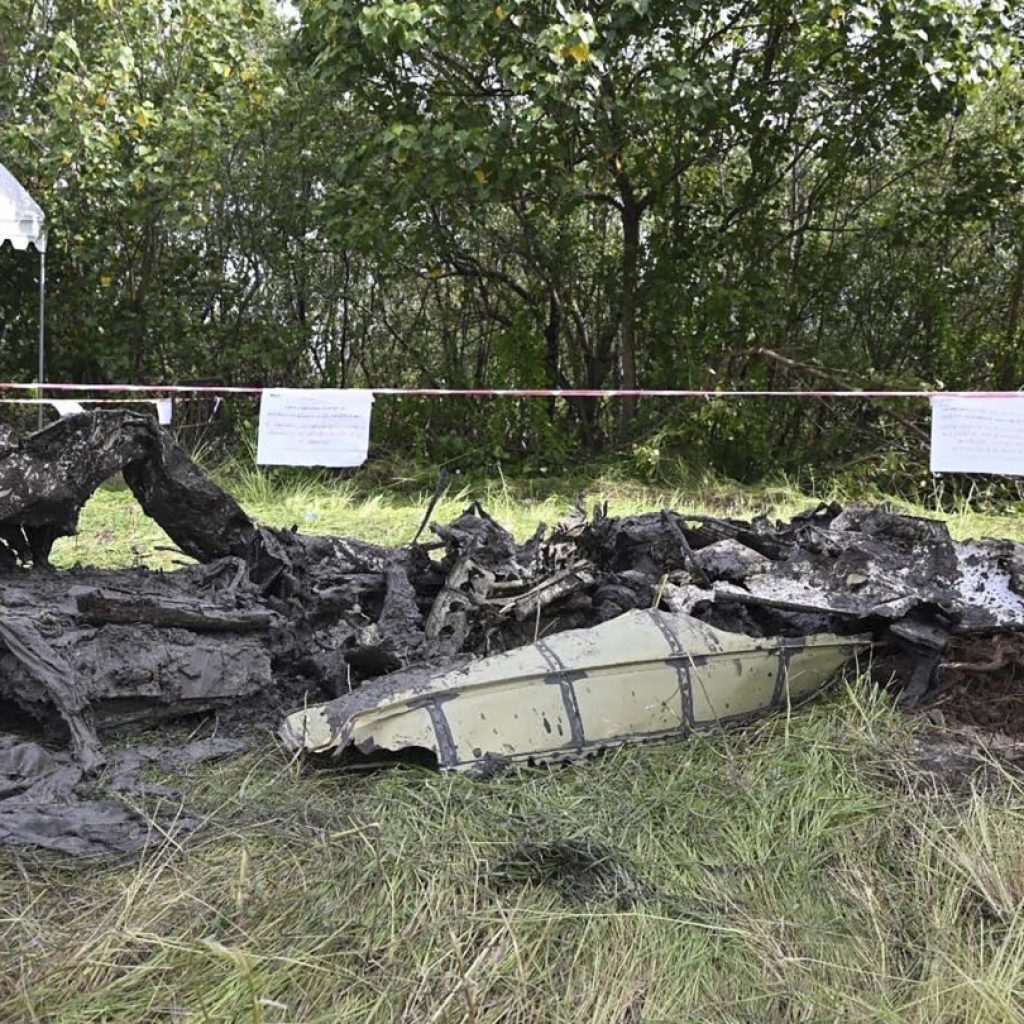 Searchers dig in muddy swamp near Bangkok where plane carrying 5 Chinese tourists, 4 Thais crashed