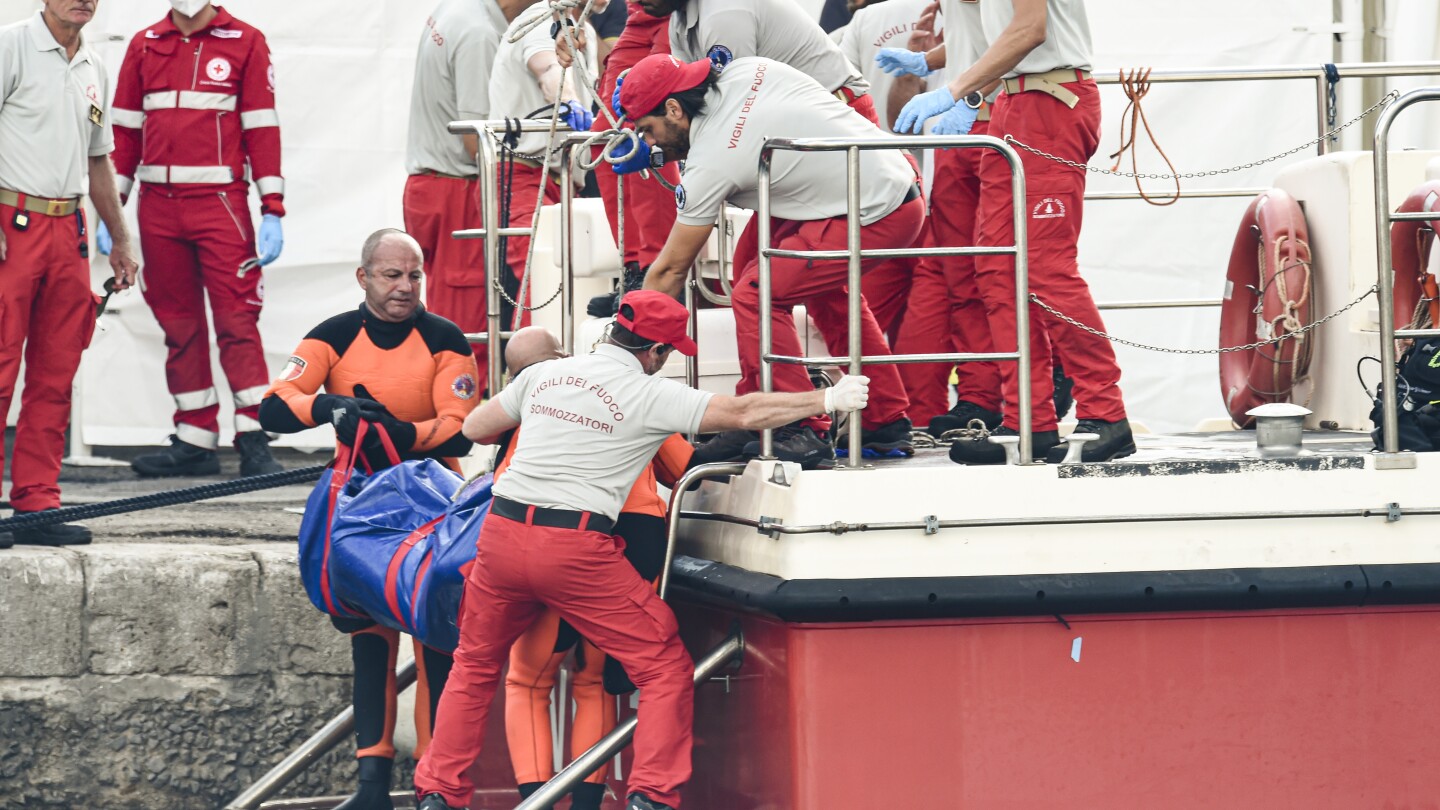 Last body from sunken superyacht has been recovered off Sicily