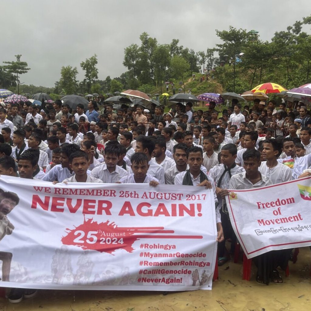 Rohingya refugees mark the anniversary of their exodus and demand a safe return to Myanmar