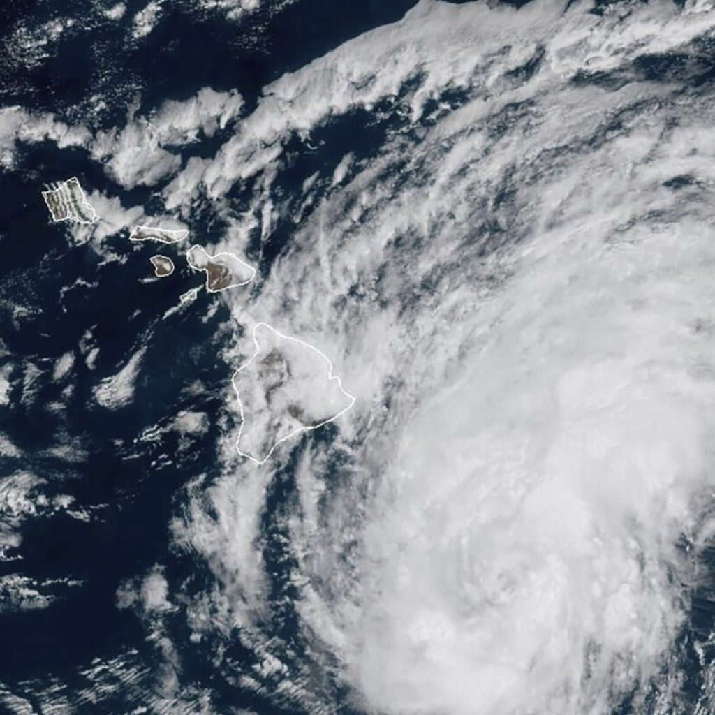 Tropical Storm Hone increases to Category 1 hurricane strength while approaching Hawaii