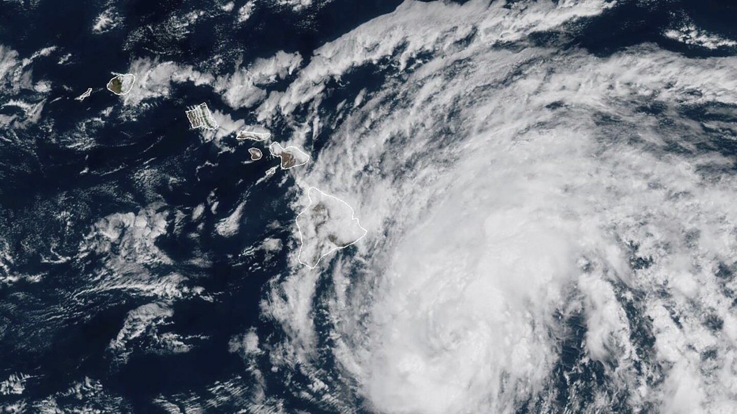 Tropical Storm Hone increases to Category 1 hurricane strength while approaching Hawaii