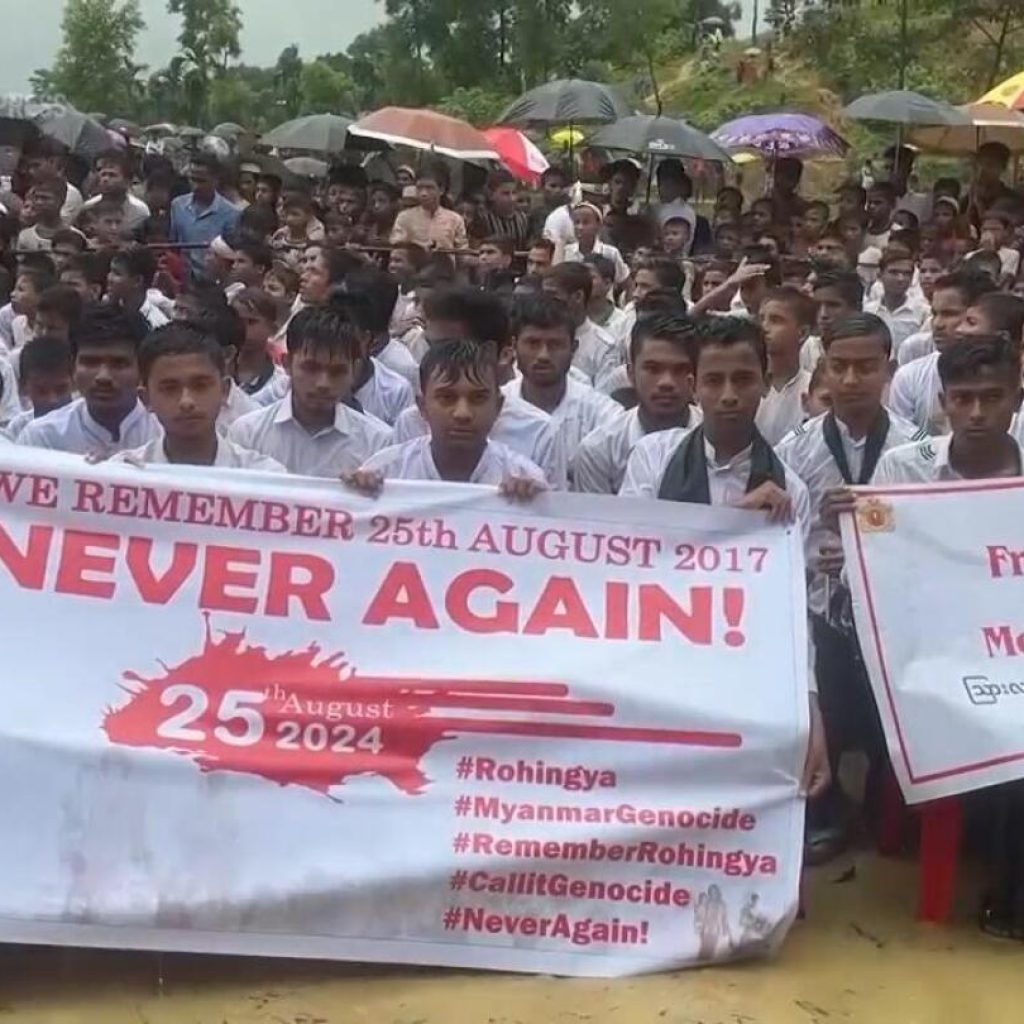 Rohingya refugees mark anniversary of exodus, demand safe return to Myanmar | AP News