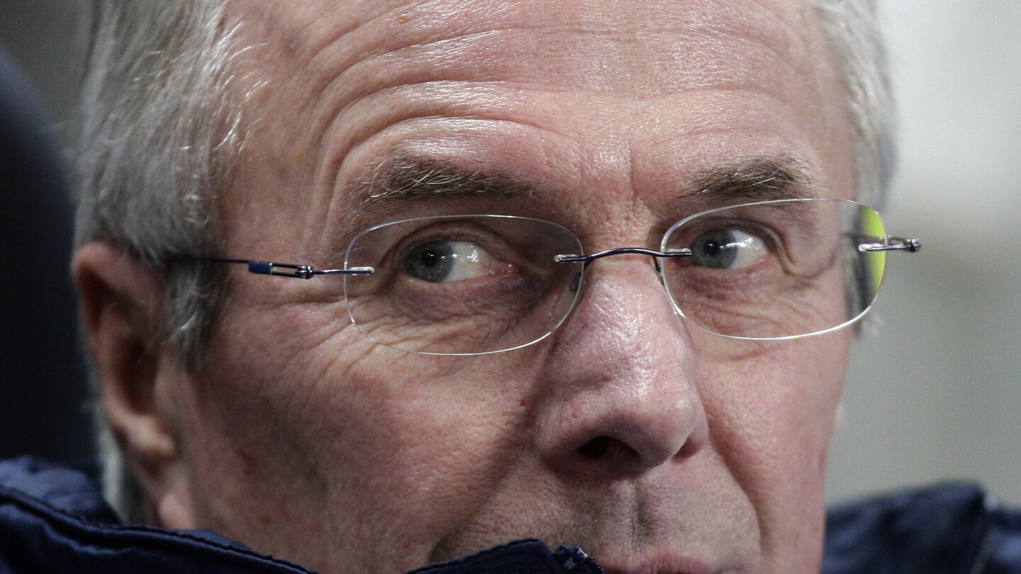 Sven-Goran Eriksson, Swedish soccer coach who was first foreigner to lead England team, dies at 76