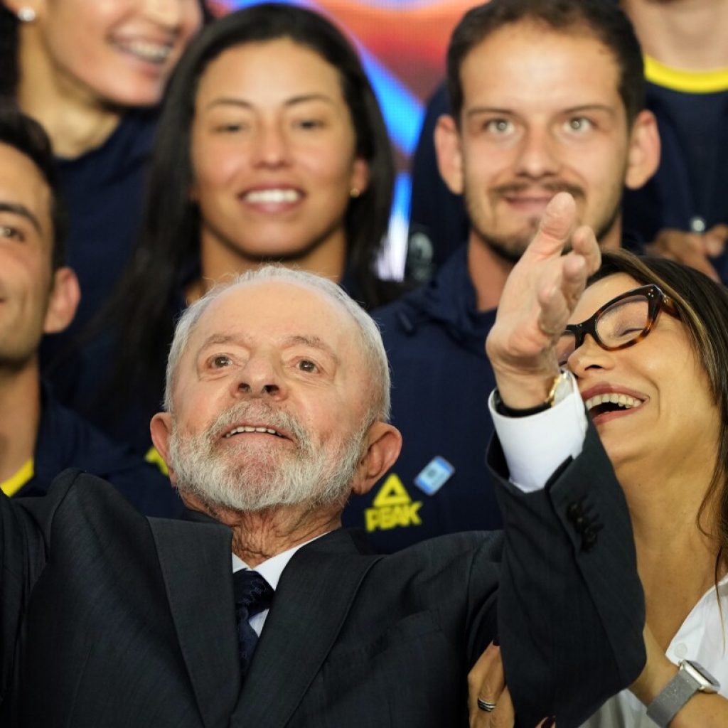 Brazil’s Lula praises Olympic athletes at presidential palace