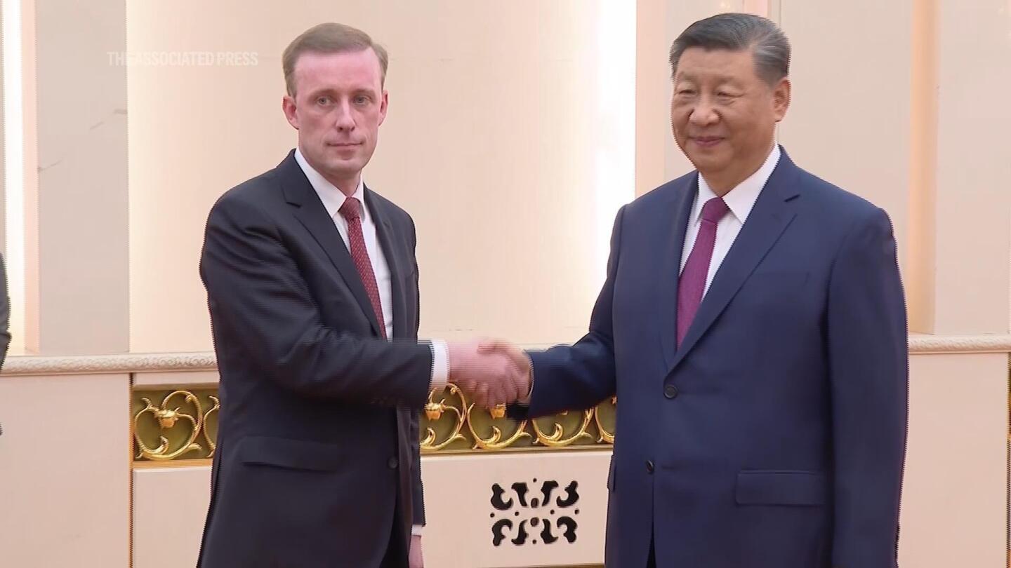 US National Security Advisor Jake Sullivan meets with Chinese President Xi in Beijing | AP News