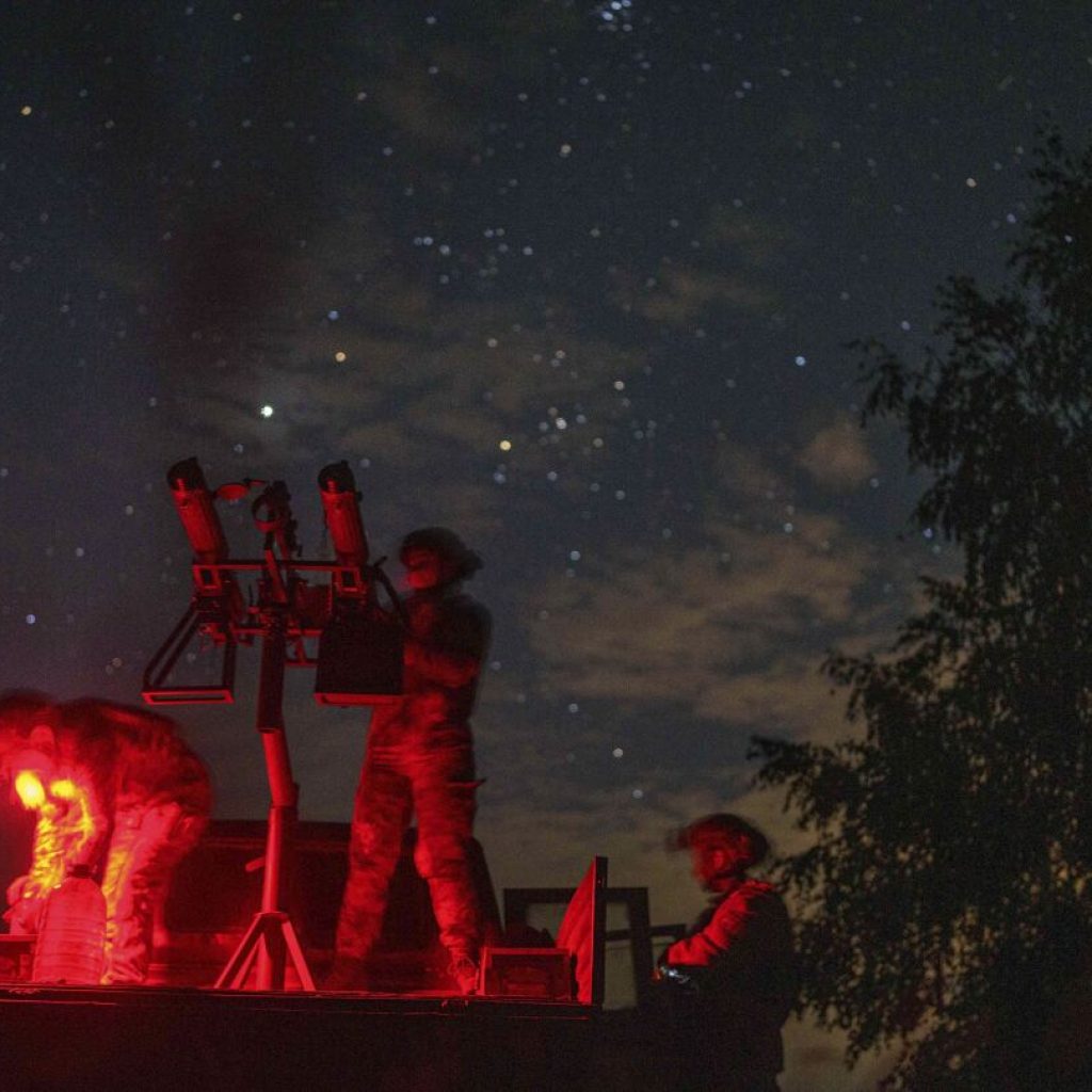 With men at the front lines, women watch over Ukraine’s night sky for Russian drones