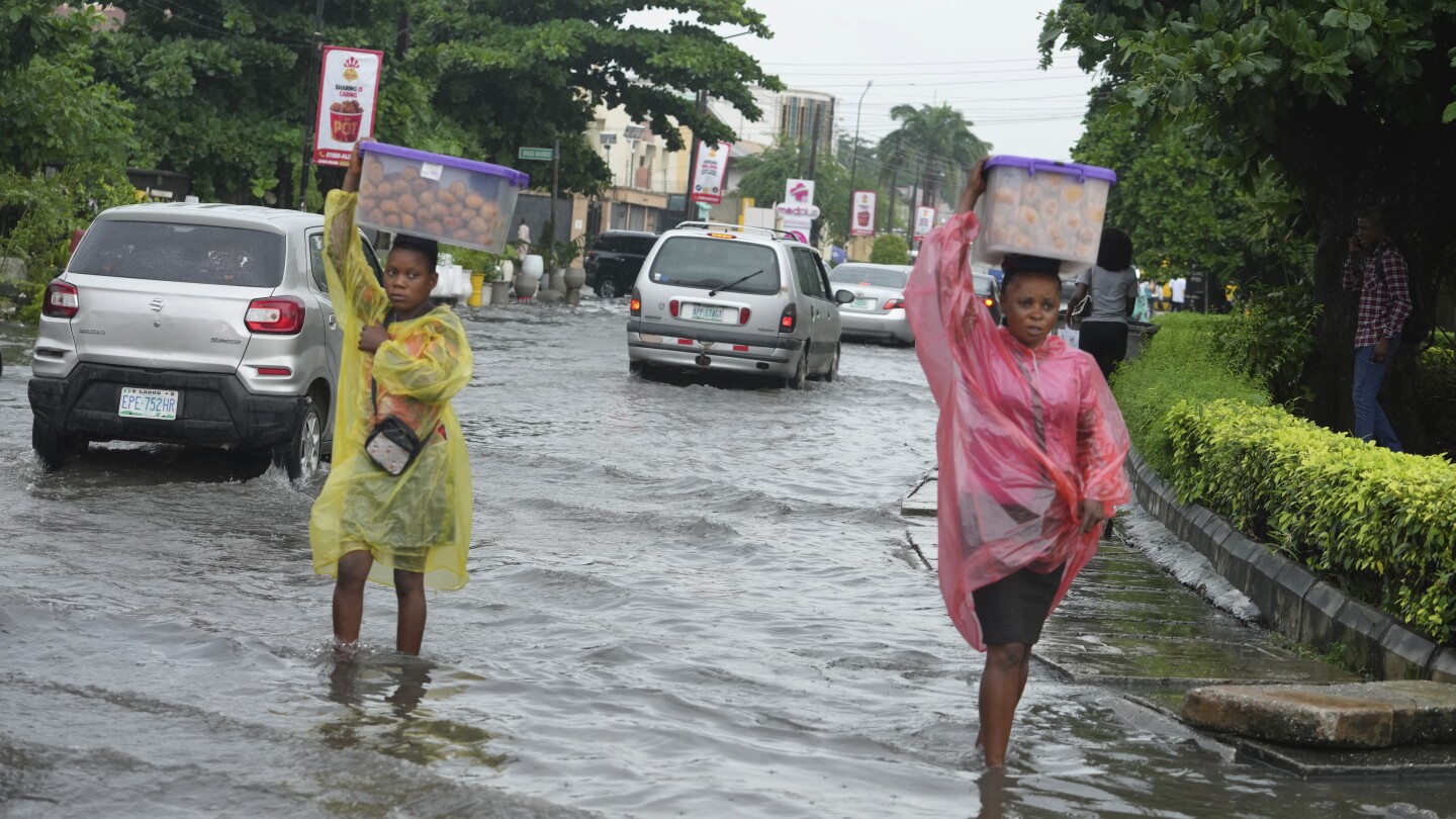 Floods in Nigeria have killed scores and washed away farmland, raising food security concerns