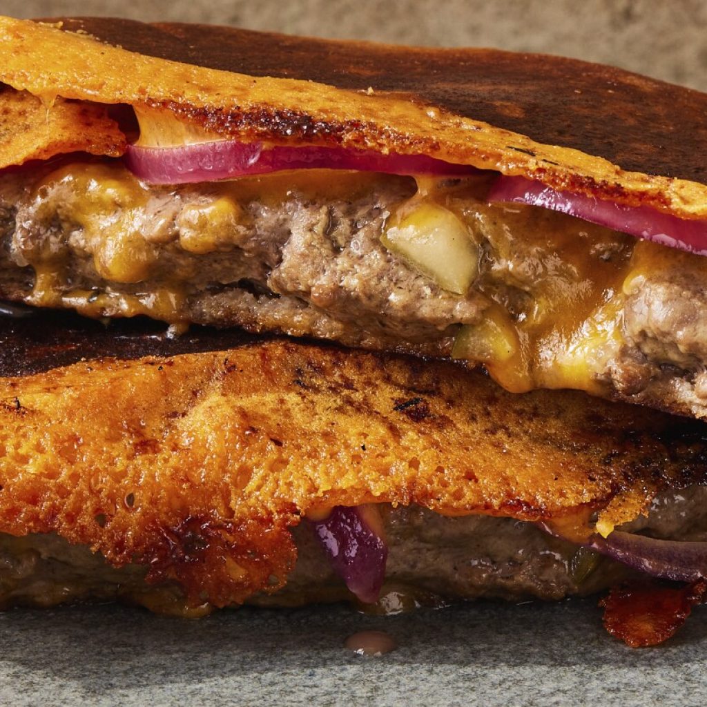 Serve your Labor Day burgers with a skirt of crispy cheese