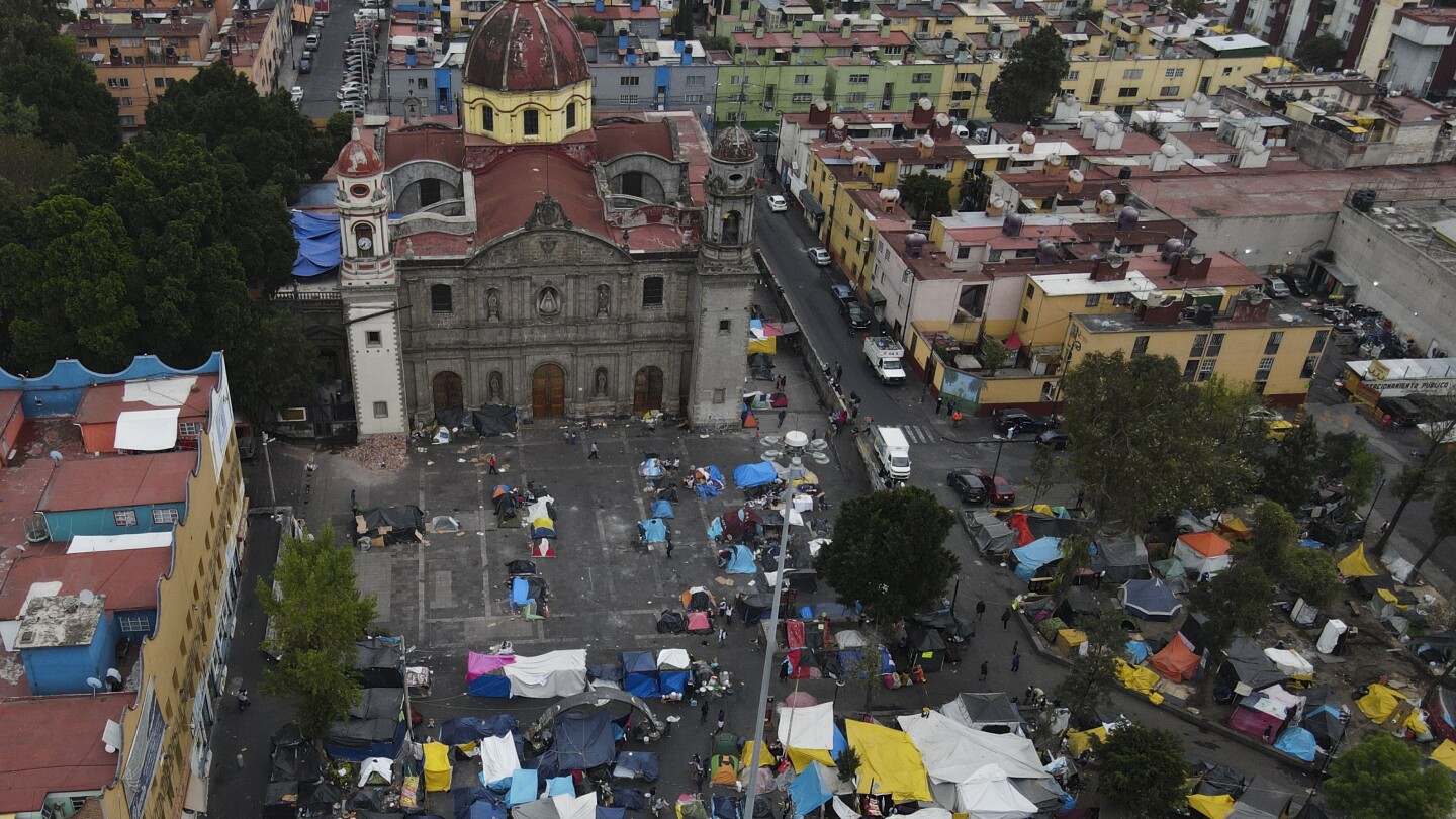 Migrants build makeshift life in Mexico City while waiting for US asylum