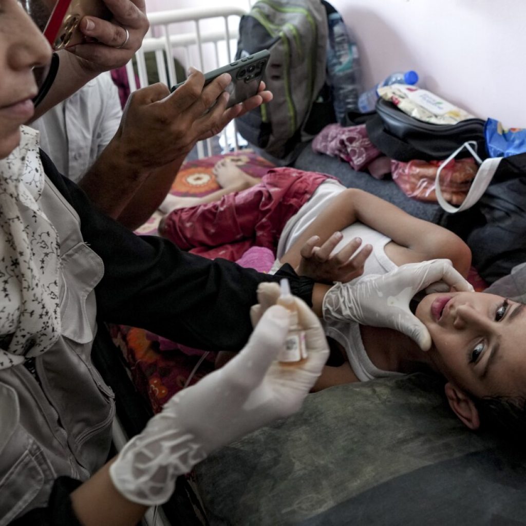 Health authorities begin large-scale polio vaccinations in war-ravaged Gaza