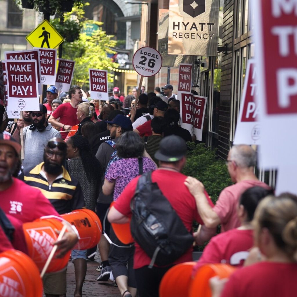 Strikes start at top hotel chains as housekeepers seek higher wages and daily room cleaning work