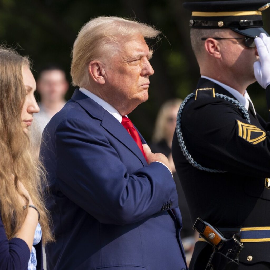 Trump issues statement from Gold Star families defending Arlington Cemetery visit and ripping Harris