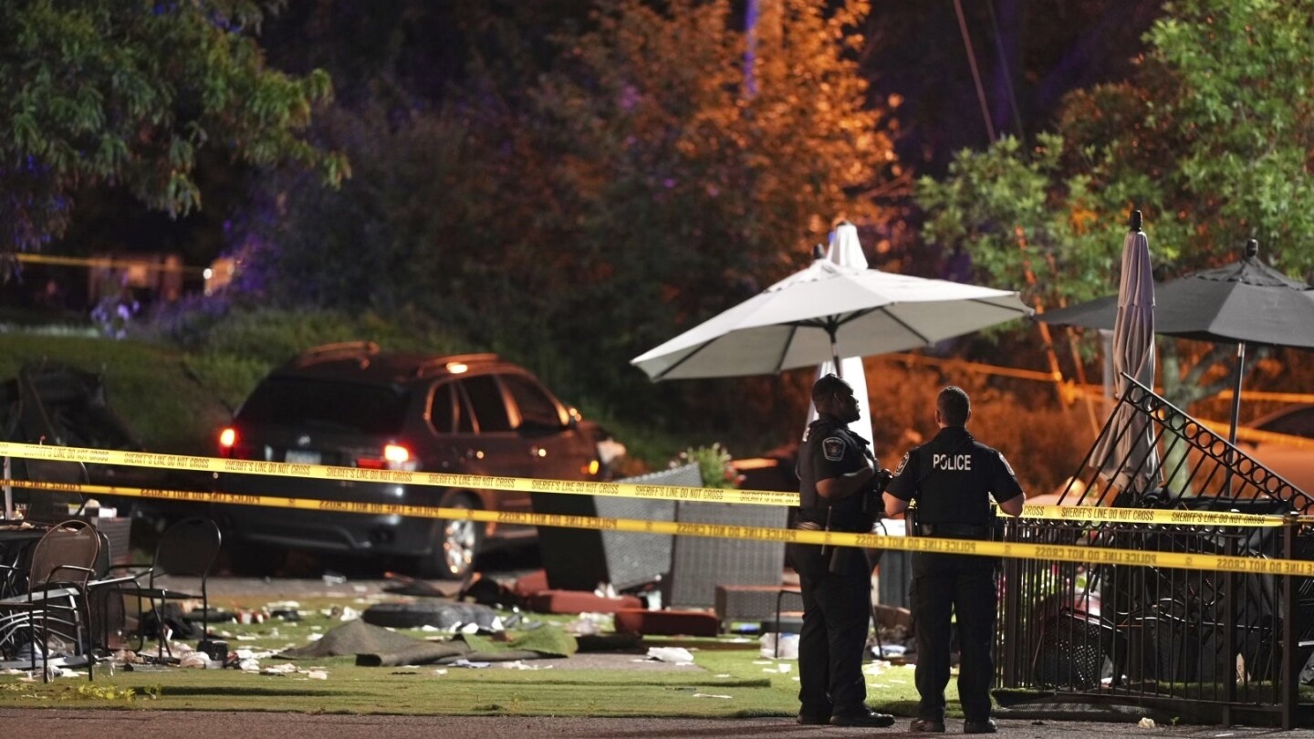 2 dead and 4 injured after man drives his car through restaurant patio in Minnesota