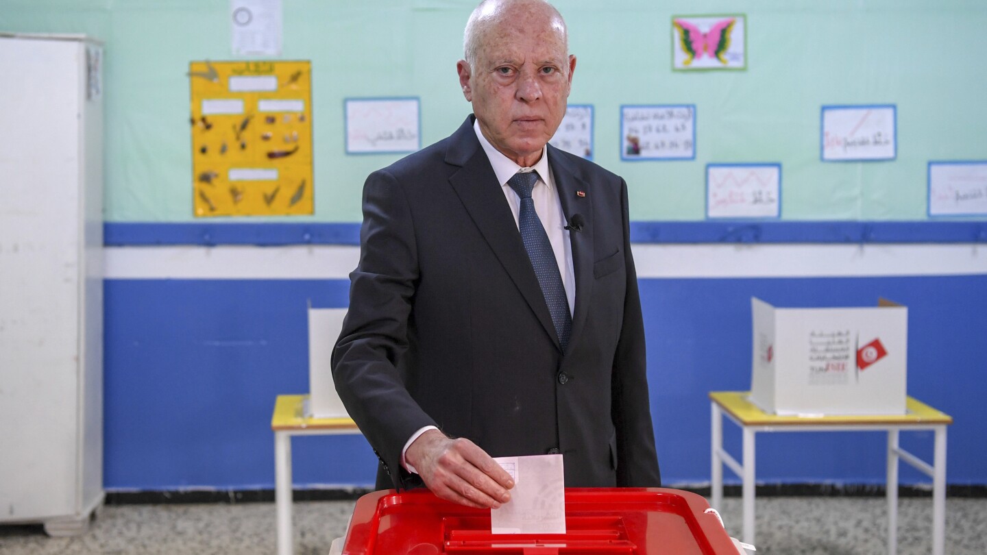 Tunisia’s electoral authority approves just 2 candidates to challenge Saied. 1 has been detained