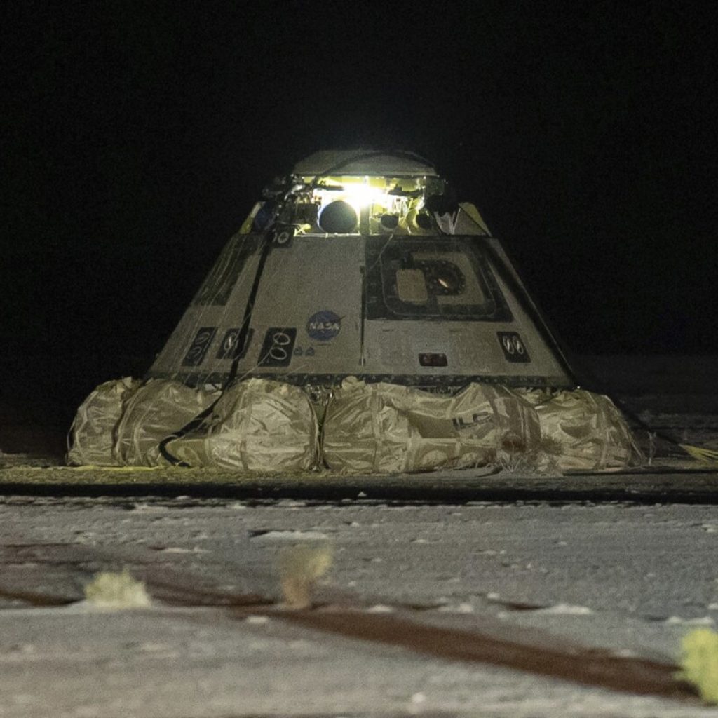 Two astronauts are left behind in space as Boeing’s troubled capsule returns to Earth empty