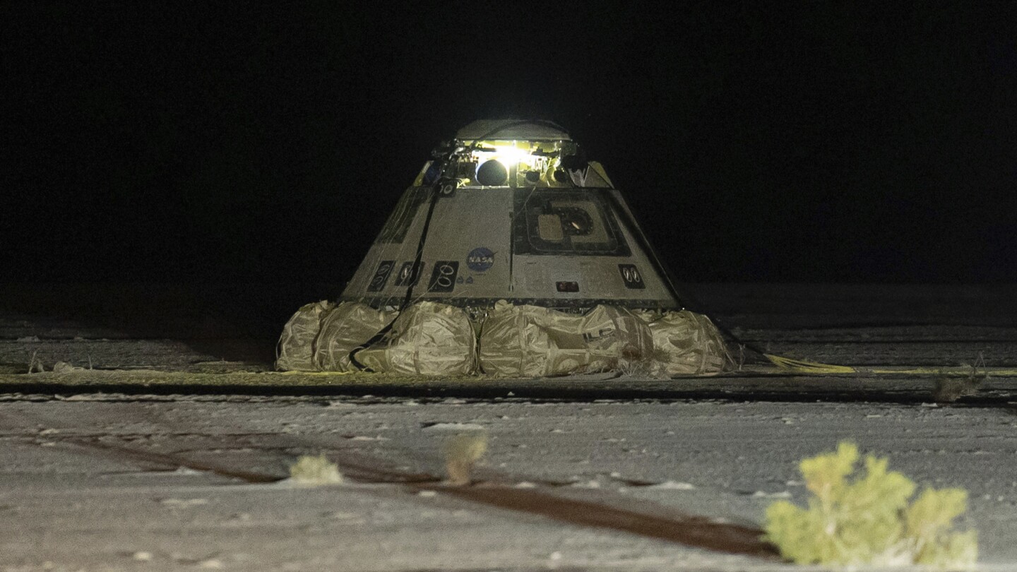 Two astronauts are left behind in space as Boeing’s troubled capsule returns to Earth empty