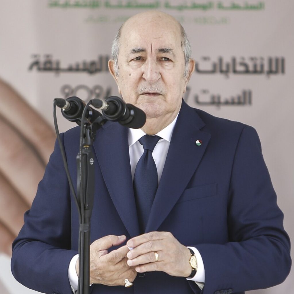 President Abdelmadjid Tebboune is re-elected in a landslide in gas-rich Algeria