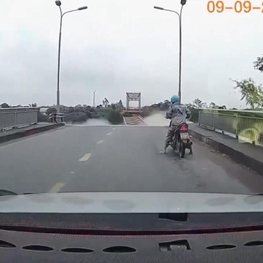 Dashcam shows moment bridge collapses in Vietnam, survivor recalls accident | AP News