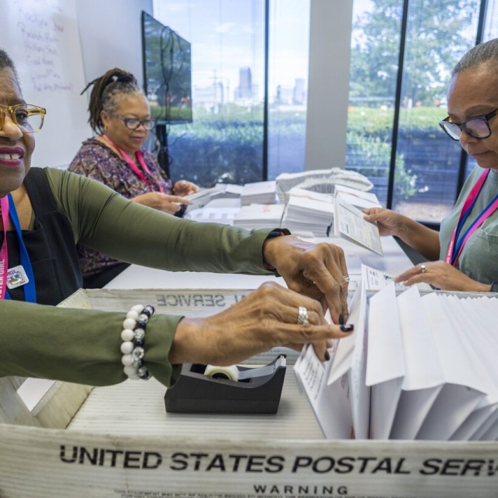 Election officials warn that widespread problems with the US mail system could disrupt voting