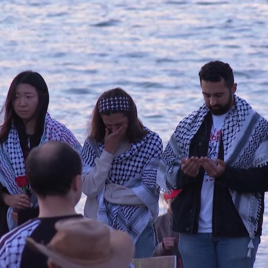 Hundreds gather on Seattle beach to remember American activist killed by Israeli military | AP News