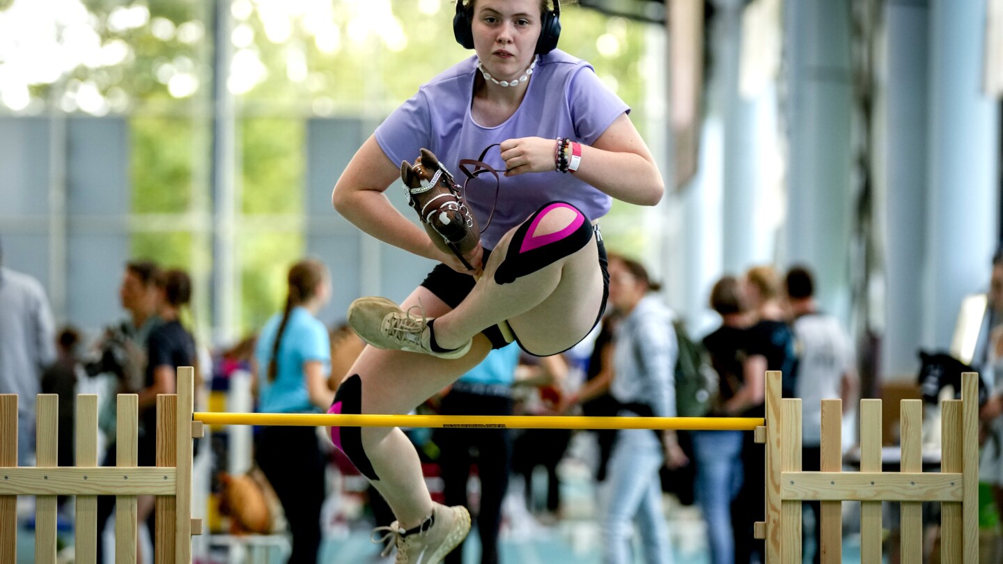 Germany’s first hobby horsing championship gallops through Frankfurt