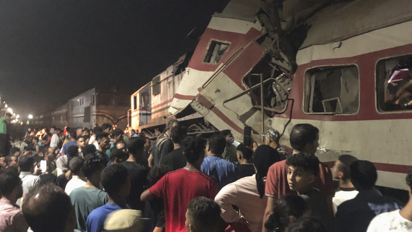 Trains collide in Egypt’s Nile Delta leaving 2 dead, 29 injured