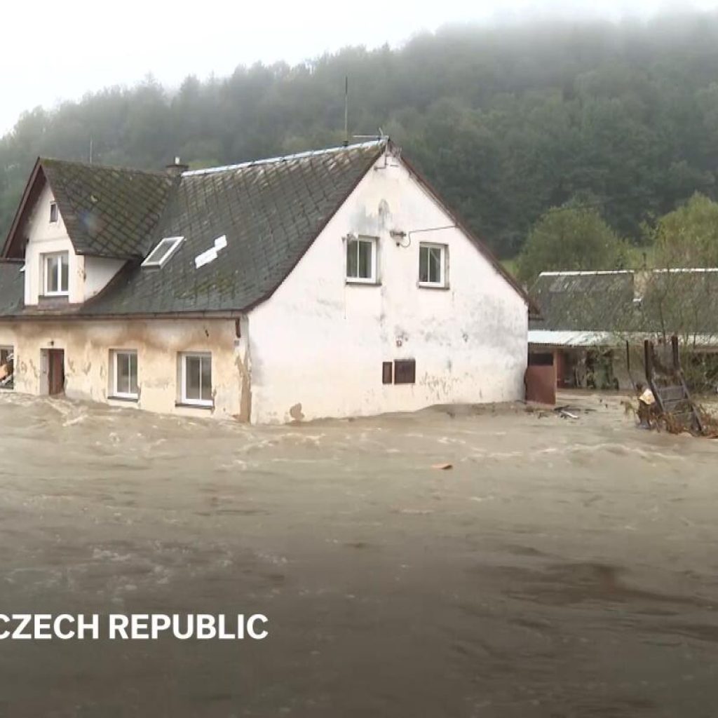 Firefighters carry out rescues in eastern Czech Republic after major flooding follows torrential rain | AP News