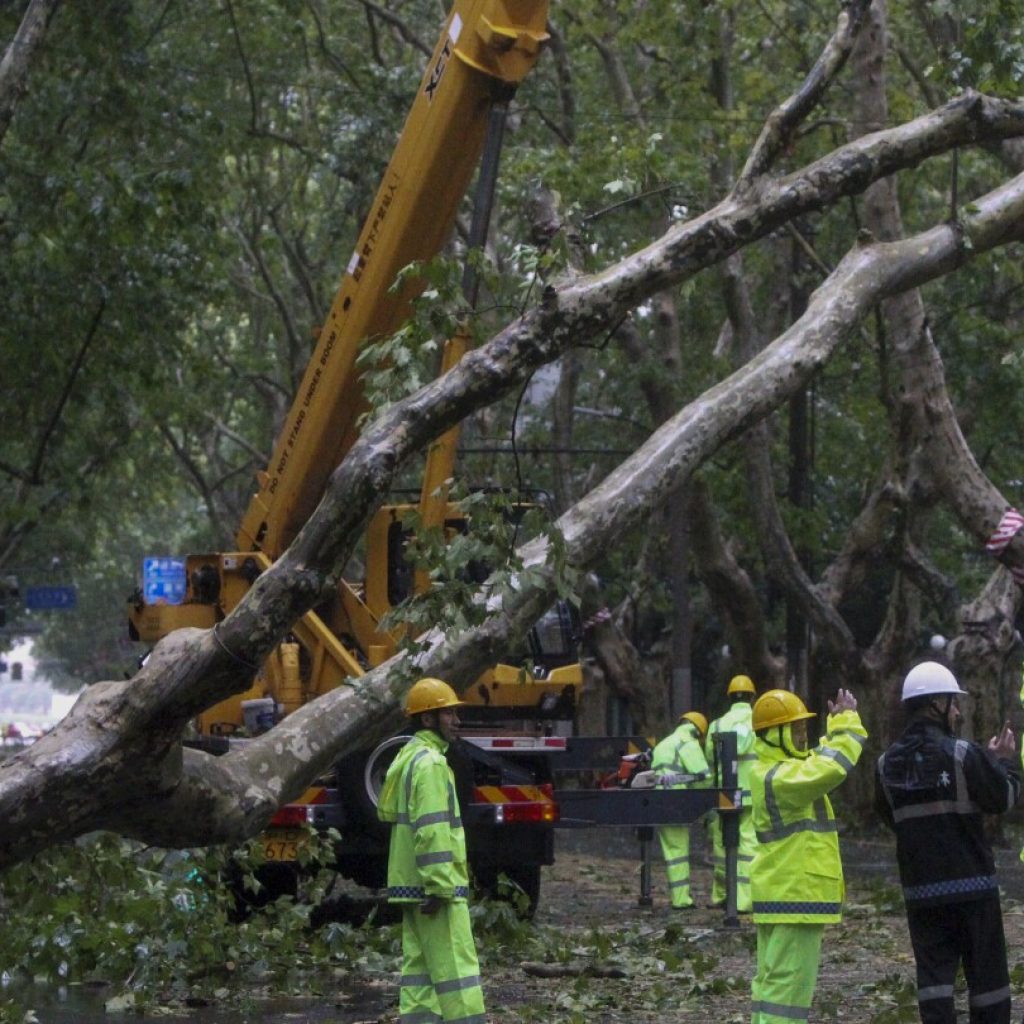 2 people reported dead in China as Typhoon Bebinca is downgraded to a tropical storm