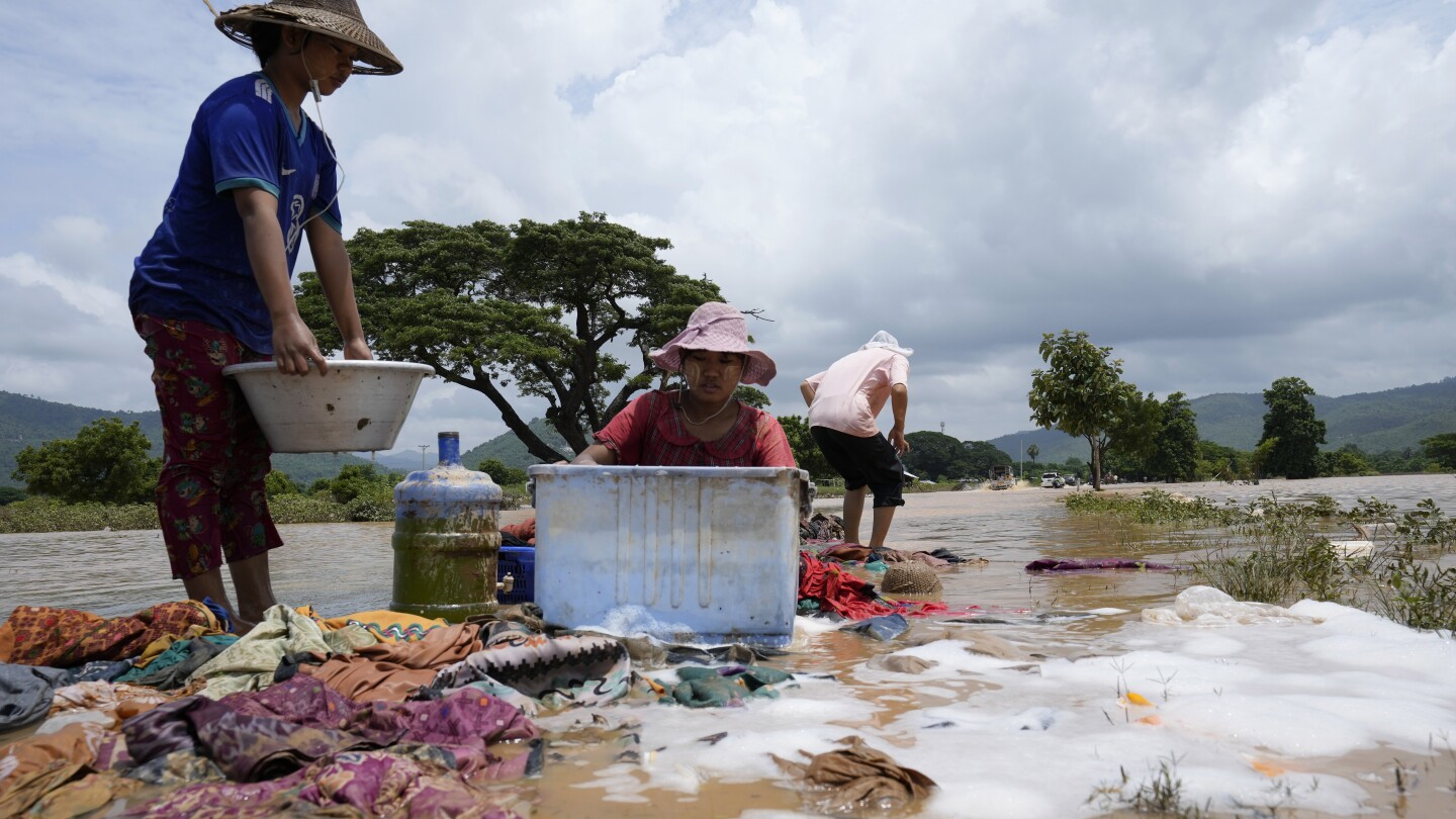 Myanmar’s death toll from Typhoon Yagi rises past 200, with tallying hindered by civil war