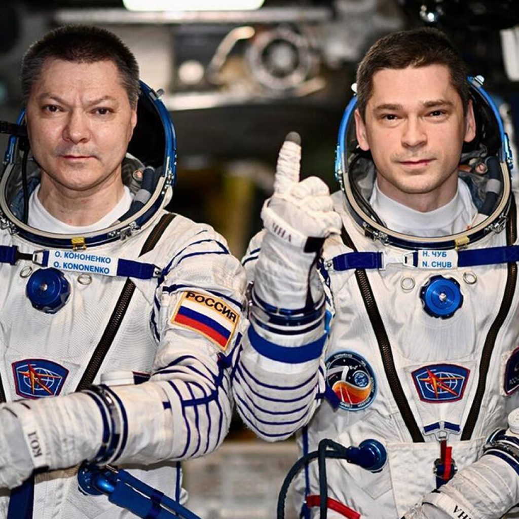 2 Russians set record for longest single stay on the International Space Station