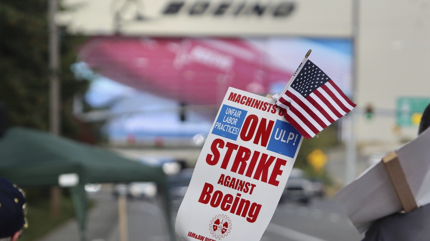 A strike by Boeing factory workers shows no signs of ending after its first week