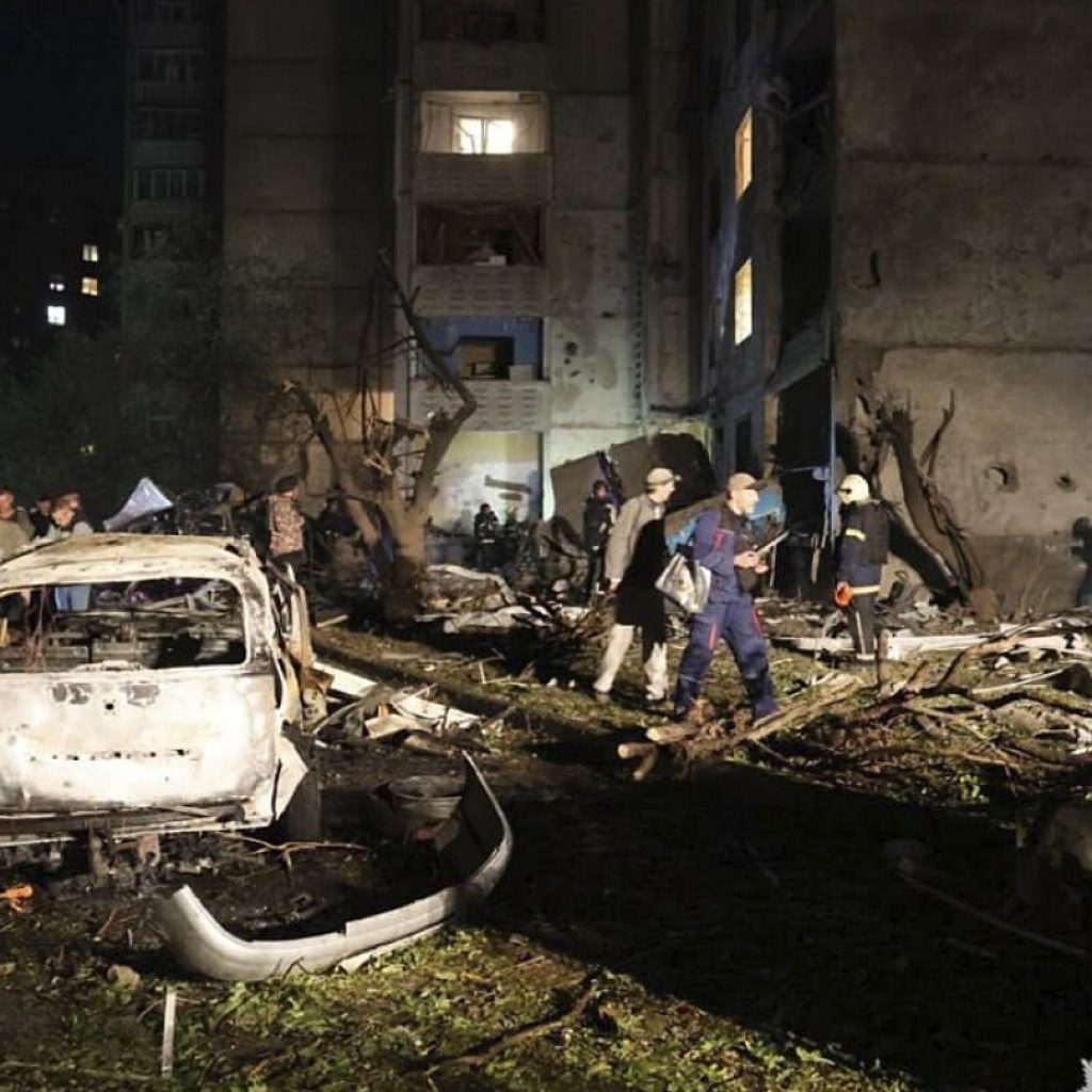 Over 20 people wounded after Russia strikes apartment blocks in Ukraine’s Kharkiv