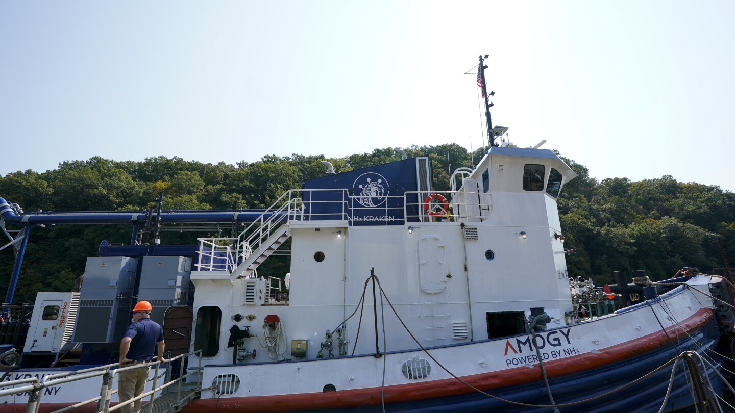 Tugboat powered by ammonia sails for the first time, showing how to cut emissions from shipping