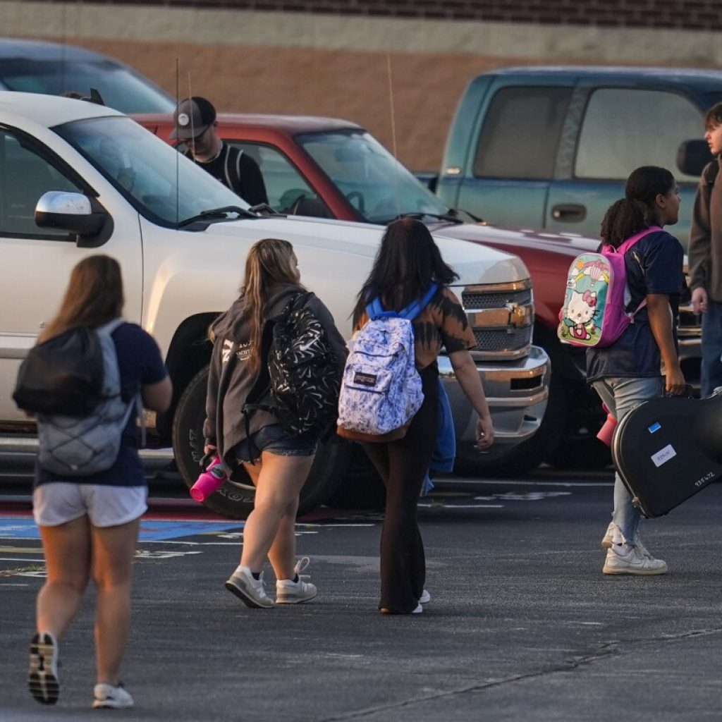 Weeks after a school shooting, students return for classes at Apalachee High School