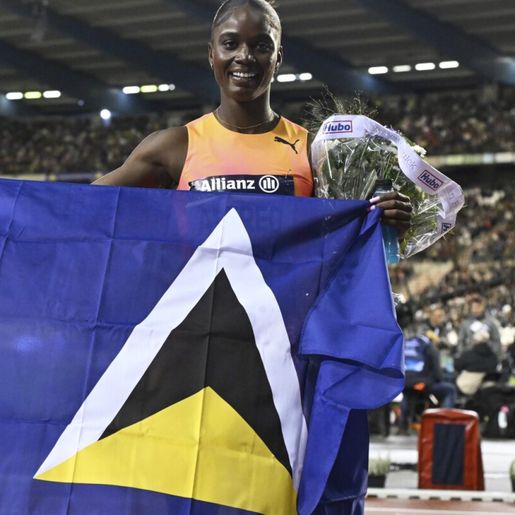 St. Lucia’s first Olympic medalist returns home to cheers and calypso