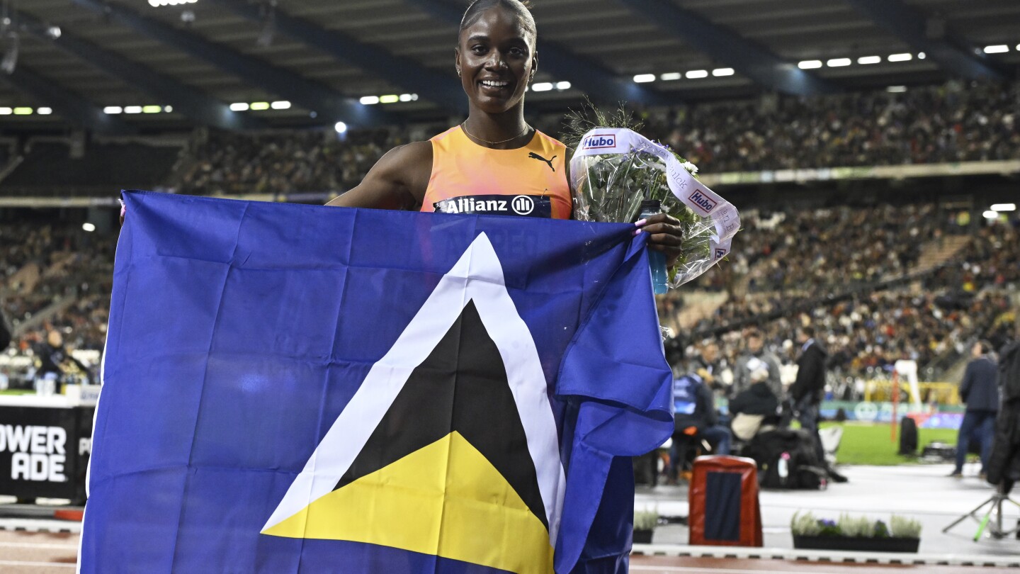 St. Lucia’s first Olympic medalist returns home to cheers and calypso