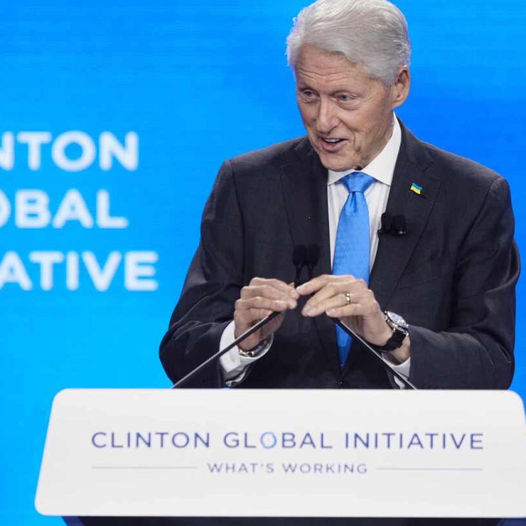 The Clintons pitch philanthropic commitments as pro-democracy work at their 2024 foundation meeting