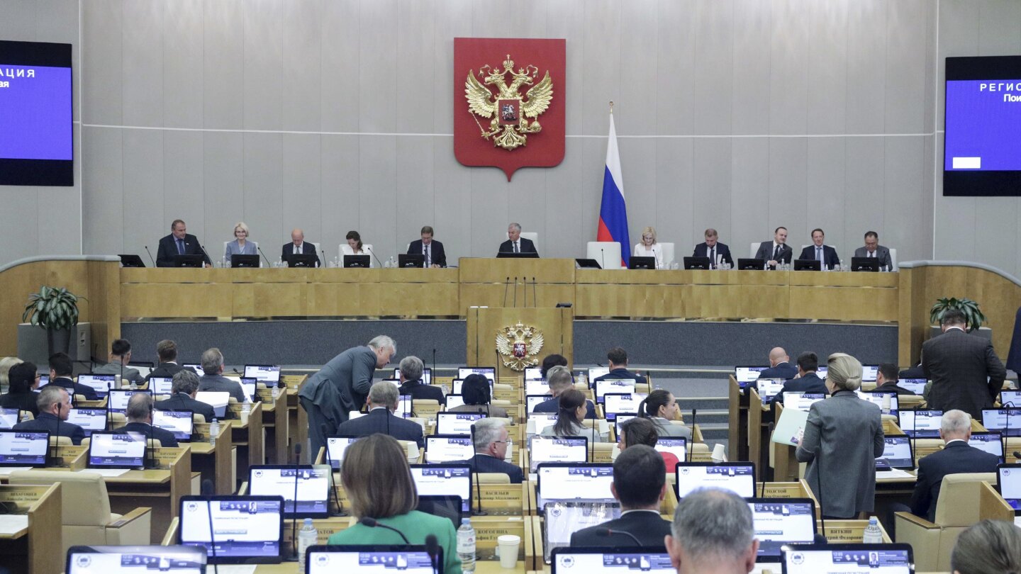 Russian parliament passes first reading of an adoption ban for countries allowing gender transition